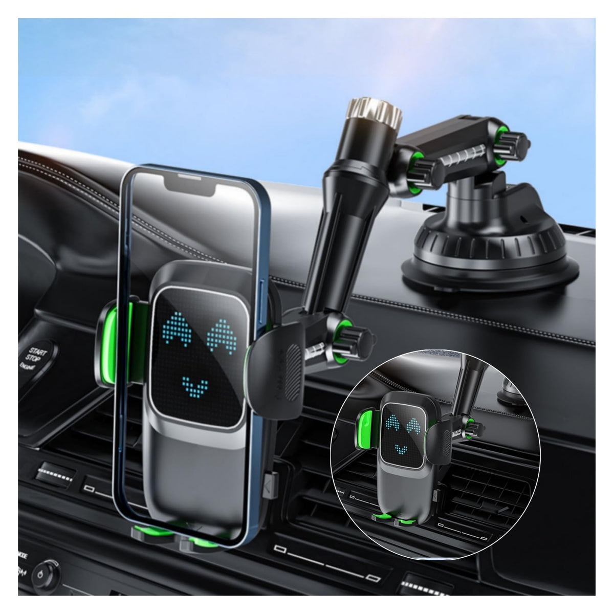 POONWEI Suction-Cup Car Phone Holder