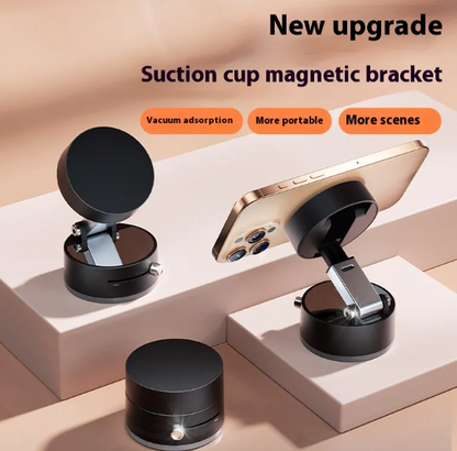 Foldable Magnetic Car Phone Holder with Suction Base