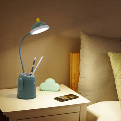 Rechargeable Cactus LED Desk Lamp with Pen Holder