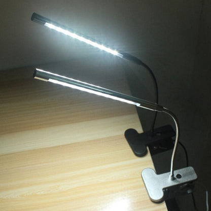USB Clip-On LED Desk Lamp with Flexible Neck