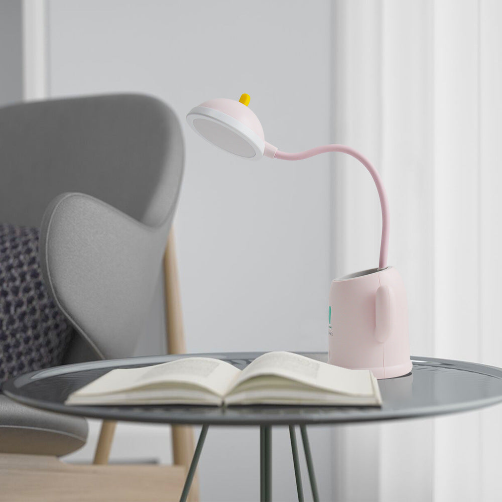 Rechargeable Cactus LED Desk Lamp with Pen Holder