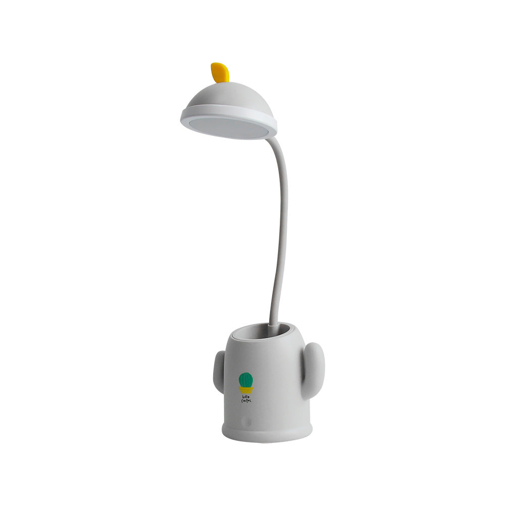 Rechargeable Cactus LED Desk Lamp with Pen Holder