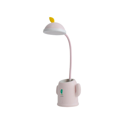 Rechargeable Cactus LED Desk Lamp with Pen Holder