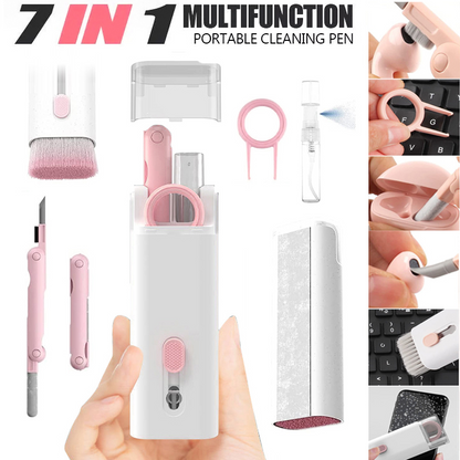 Compact Multifunctional Tech Cleaning Kit