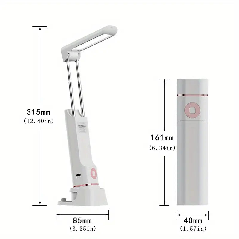 Rechargeable Reading Lamp with Power Bank and Phone Holder
