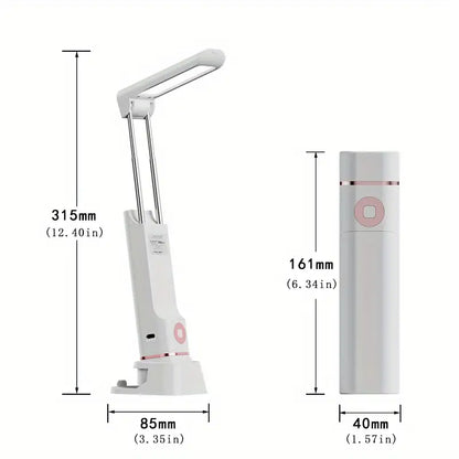 Rechargeable Reading Lamp with Power Bank and Phone Holder
