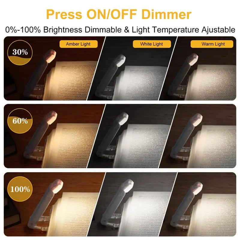 USB Rechargeable Clip-On LED Reading Light