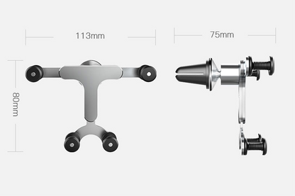 Metal Gravity-Grip Car Phone Holder