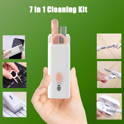 Compact Multifunctional Tech Cleaning Kit