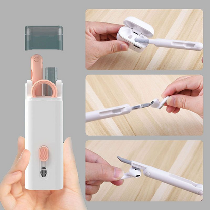 Compact Multifunctional Tech Cleaning Kit