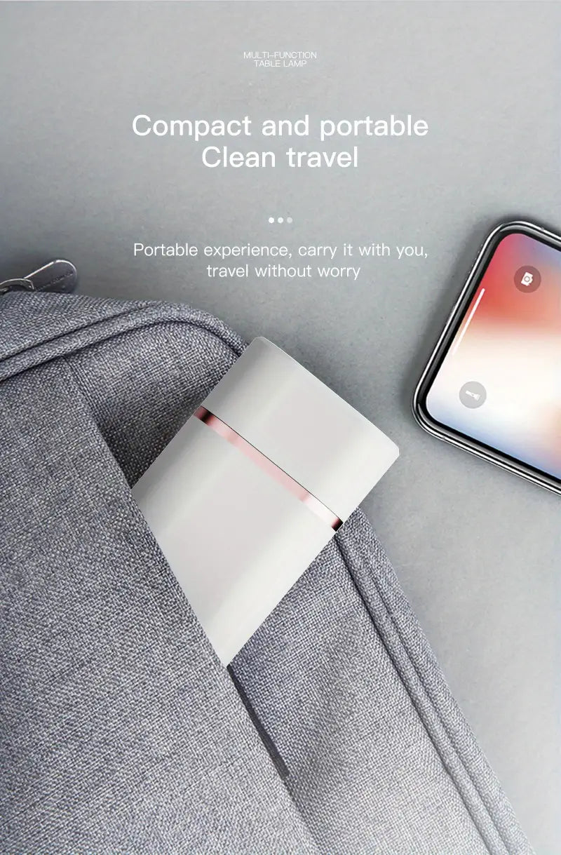 Rechargeable Reading Lamp with Power Bank and Phone Holder