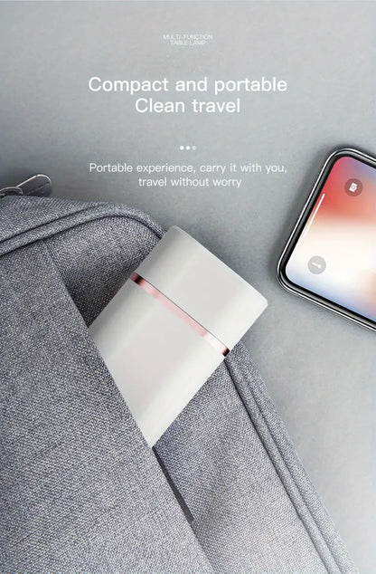Rechargeable Reading Lamp with Power Bank and Phone Holder