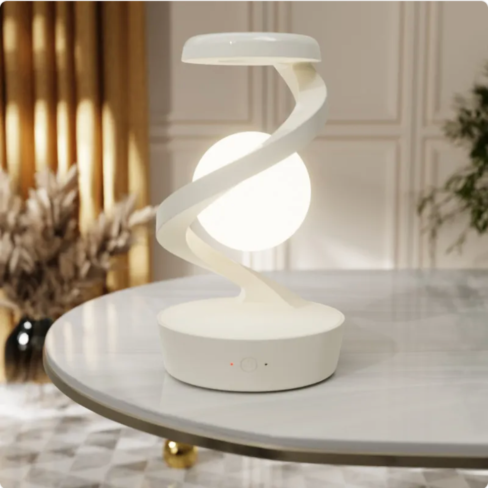 Moon Desk Lamp with Optional Wireless Charging