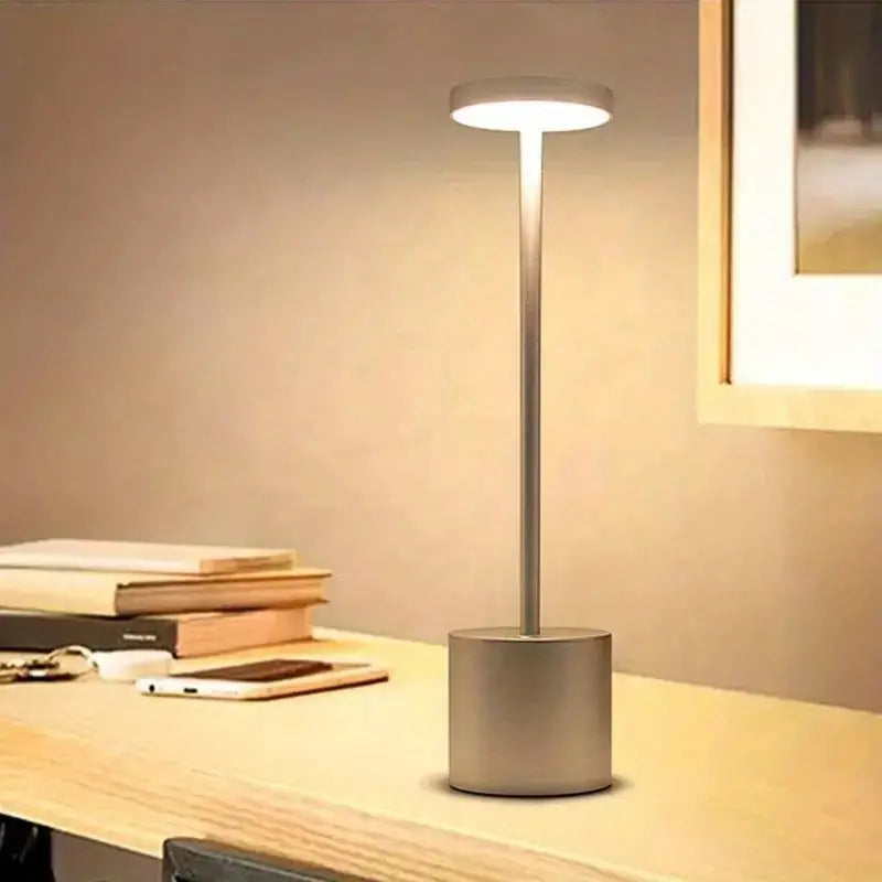 Gold USB Rechargeable LED Table Lamp