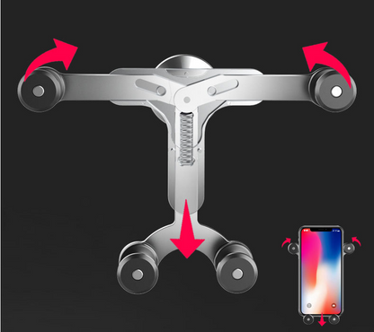 Metal Gravity-Grip Car Phone Holder