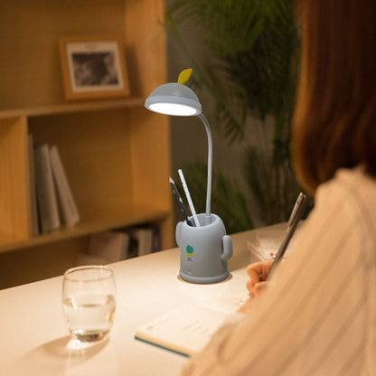 Rechargeable Cactus LED Desk Lamp with Pen Holder