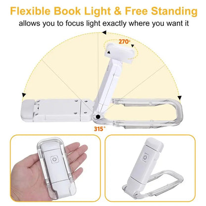 USB Rechargeable Clip-On LED Reading Light