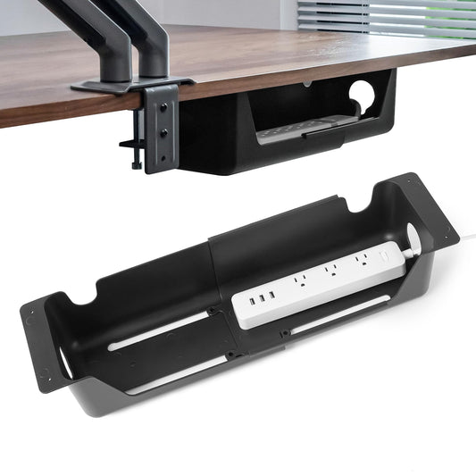 Aroundesk Adjustable Under-Desk Cable Tray – 14–20 Inches