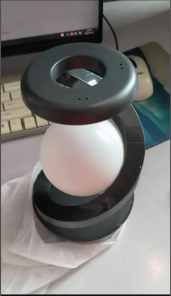 Moon Desk Lamp with Optional Wireless Charging
